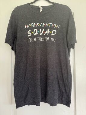 Friends Inspired Intervention Squad T Shirt L Graphic TV Show Tee